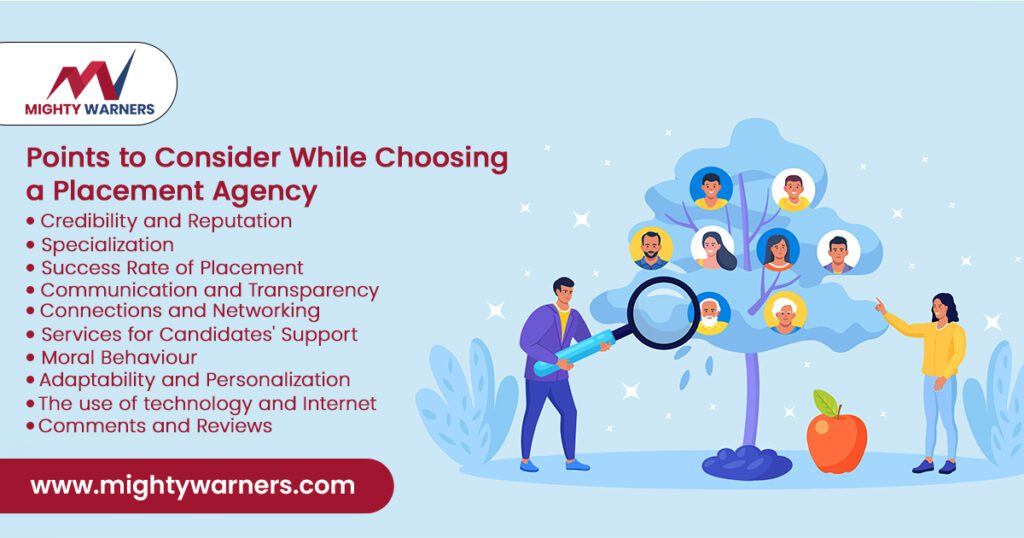 While Choosing a Placement Agency
